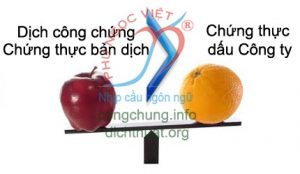 dich cong chung la gi, chung thuc ban dich la gi, chung thuc dau cong ty la gi