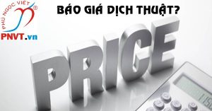 báo giá dịch thuật