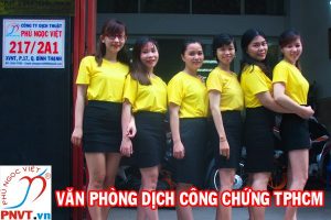 văn phòng dịch thuật công chứng tphcm