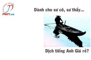 dịch thuật tiếng anh giá rẻ