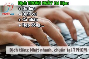 công ty dịch thuật tiếng nhật nhanh chuẩn