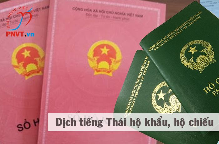 Dịch công chứng tiếng Thái sổ hộ khẩu, hộ chiếu