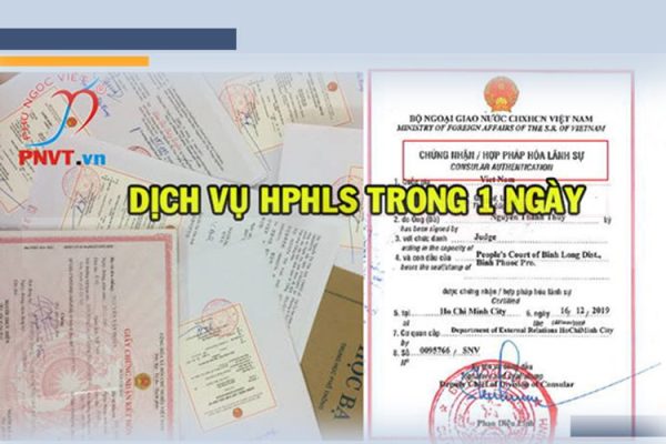 Dịch vụ hợp pháp hóa lãnh sự siêu tốc trong 1 ngày