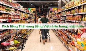 dịch tiếng thái sang tiếng việt nhãn hàng