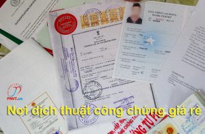 dịch thuật công chứng giá rẻ tphcm