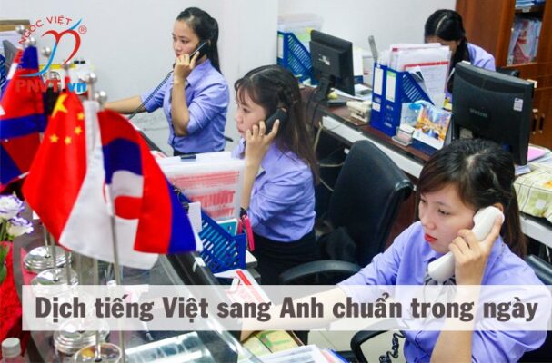 dịch tiếng việt sang tiếng anh chuẩn nhất