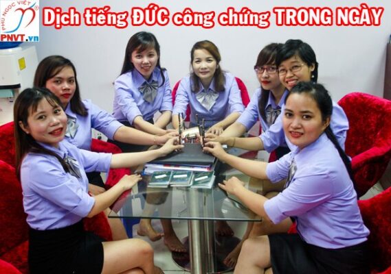 dịch thuật công chứng tiếng đức