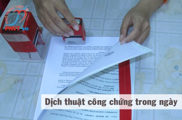 dịch thuật công chứng nhanh