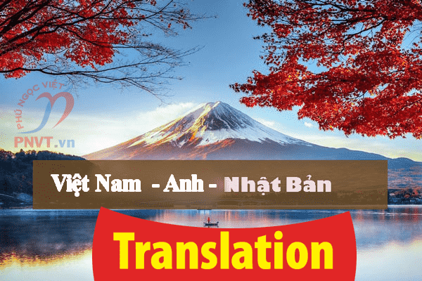 Dịch thuật tiếng Anh sang tiếng Nhật