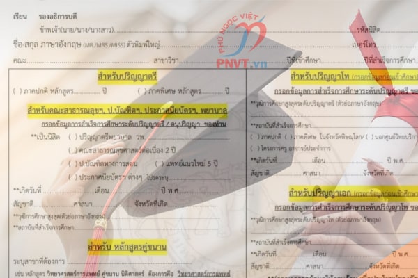 Dịch bảng điểm tiếng Thái sang tiếng Anh 