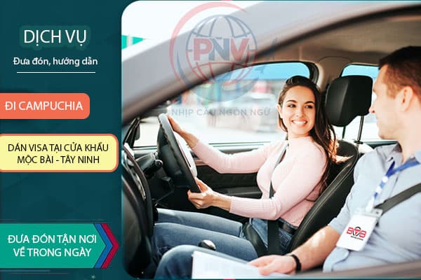 Dịch vụ đưa đón, hướng dẫn dán visa tại Cửa khẩu Mộc Bài