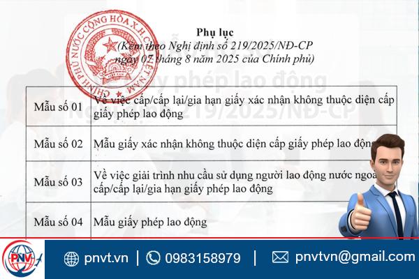 mẫu giấy phép lao động