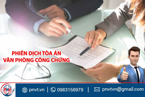 Phiên dịch tiếng Tây Ban Nha tại tòa án, văn phòng công chứng