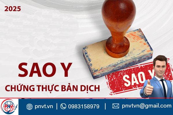 sao y và chứng thực bản dịch