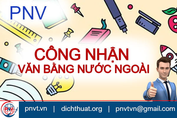 công nhận văn bằng đại học nước ngoài