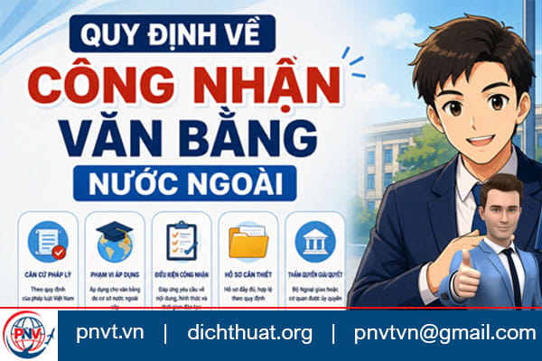 công nhận văn bằng nước ngoài
